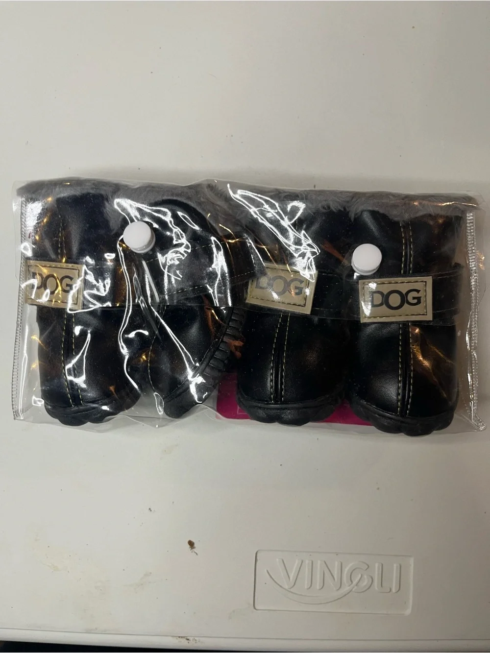 Black Kids' Waterproof Pet Boots - Set of 4 size 5